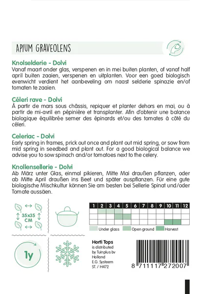 Hovedbilde Sellerirot Dolvi -Frø-